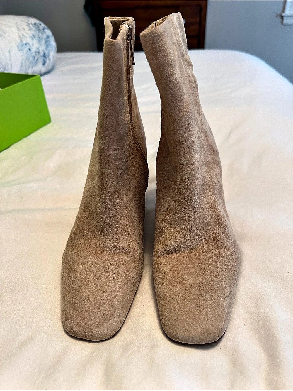 Sam Edelman Fawn Suede Heeled Ankle Boots US 9.5 M